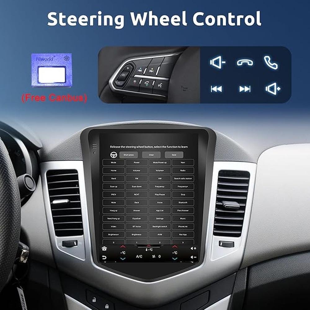 2G+64G Car Stereo Radio for Chevrolet Cruze J300 2009-2014 – In Use