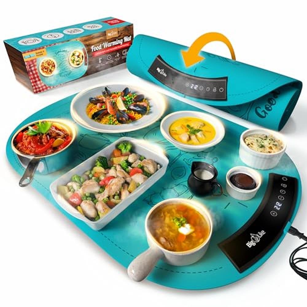Warming Food: BIGLIKE Warming Mat Full Surface Fast Heating – Front View