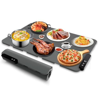 Warming Electric Tray: HASDSAGY Electric Warming Mat with 5 – Front View