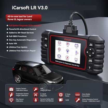 iCarsoft 2025: iCarsoft LR V3.0 Bidirectional OBD2 Scanner – Side View
