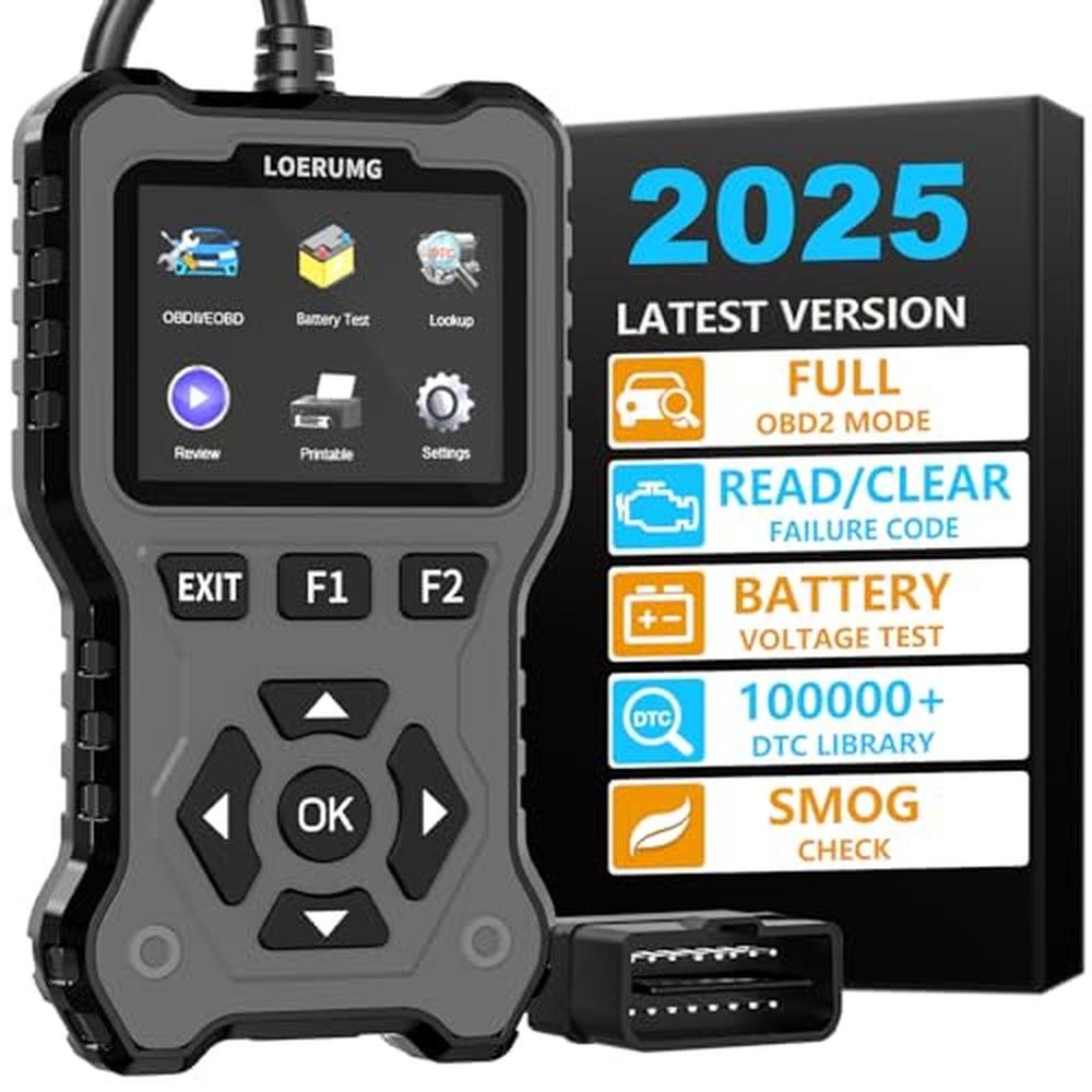 Scanner Diagnostic Tool: LOERUMG OBD2 Enhanced Check Engine – Front View