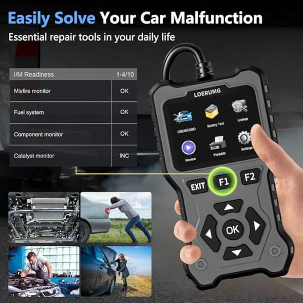 Scanner Diagnostic Tool: LOERUMG OBD2 Enhanced Check Engine – In Use