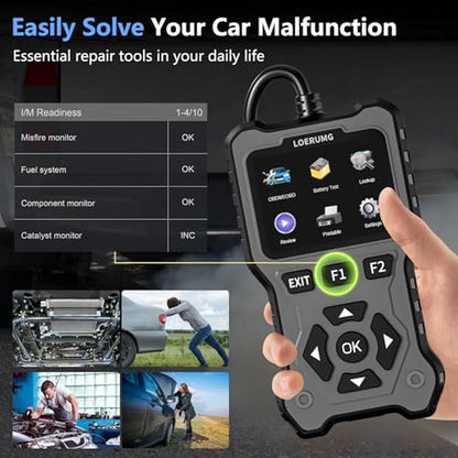 Scanner Diagnostic Tool: LOERUMG OBD2 Enhanced Check Engine – In Use
