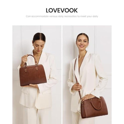 LOVEVOOK Purses: Top Handle Satchel Purse – Side View