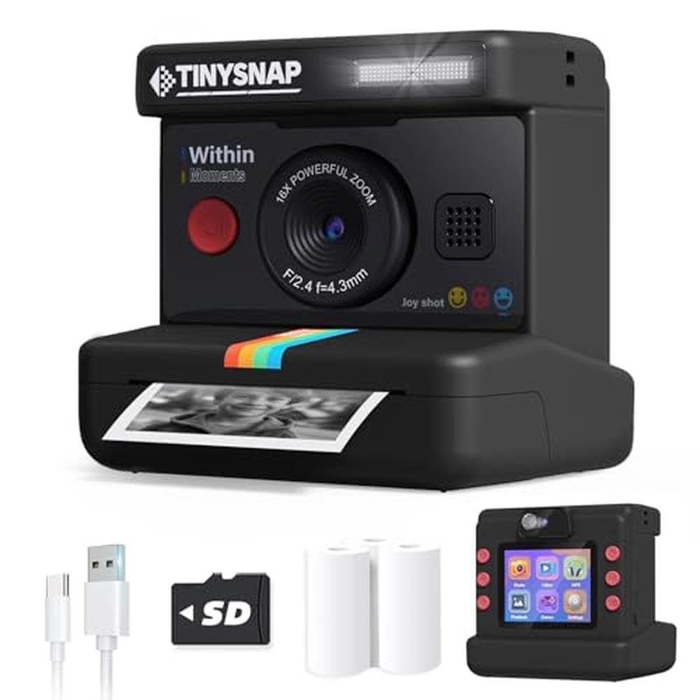 High-End Kids Cameras: Eveedo Instant Print Camera for Girls – Front View