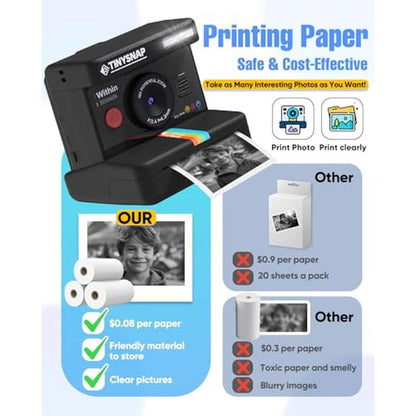 High-End Kids Cameras: Eveedo Instant Print Camera for Girls – Packaging