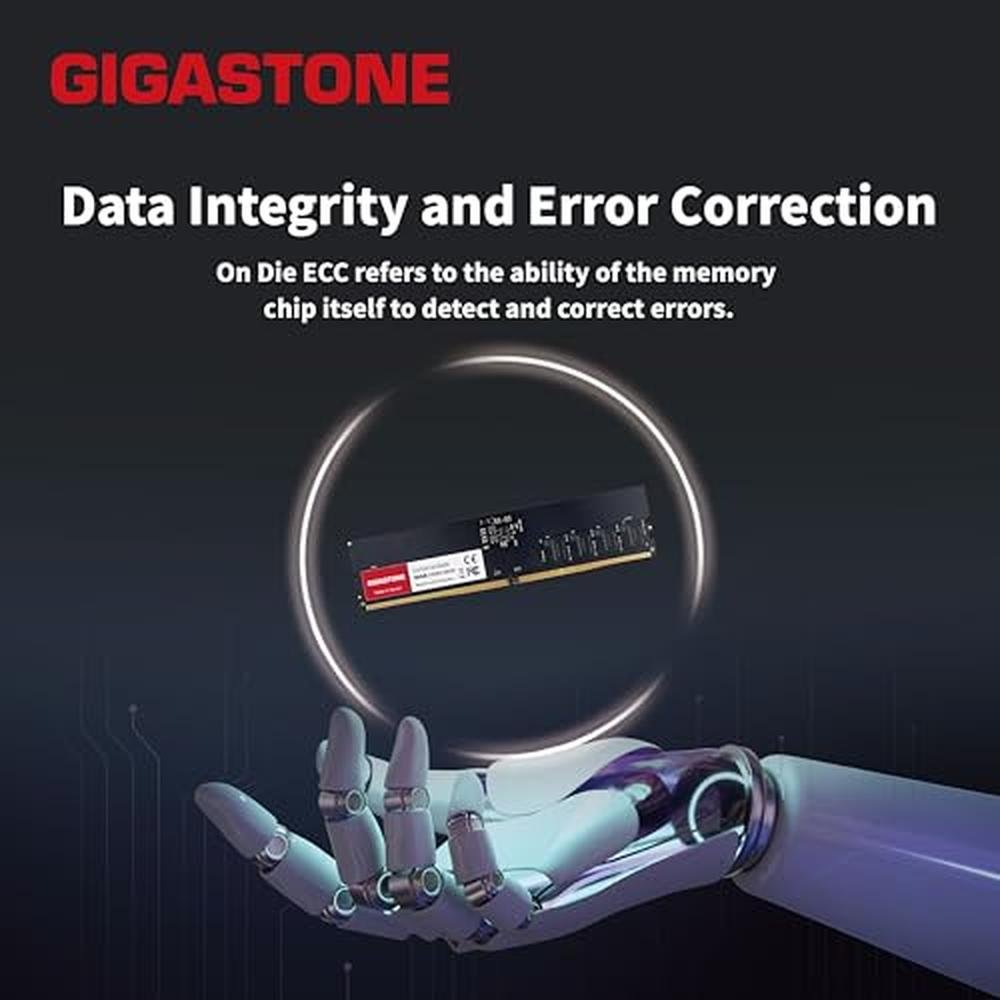 DDR5 RAM: GIGASTONE 16GB DDR5 4800MHz PC5-38400 – Close-up Detail