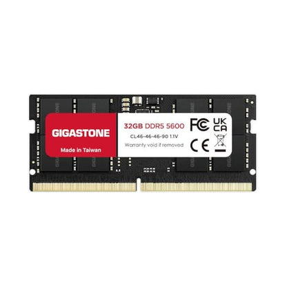 DDR5 RAM: GIGASTONE 32GB DDR5 4800MHz PC5-38400 CL40 1.1V – Front View