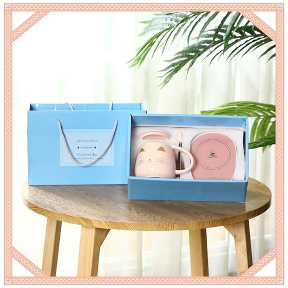 Coffee Warmer: Reallnaive Cat Coffee Cup Warmer Electric – In Use