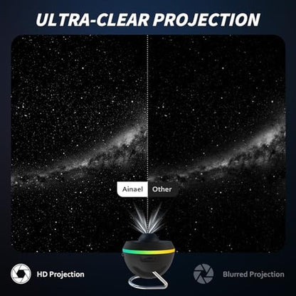 Galaxy Projector: Ainael Star Projector Home Planetarium – Side View