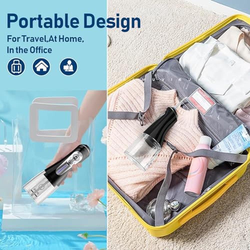 NBGRLVS Water Dental Flosser: Cordless 6 Modes Portable – In Use