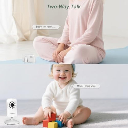 Baby Monitor: HelloBaby Monitor with 2 Cameras 2.4 Portable – Close-up Detail
