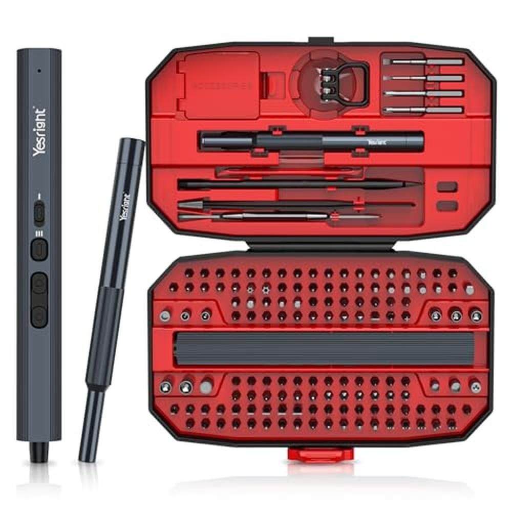 Screwdriver Set: YesRight Mini Electric 155-in-1 Small – Front View