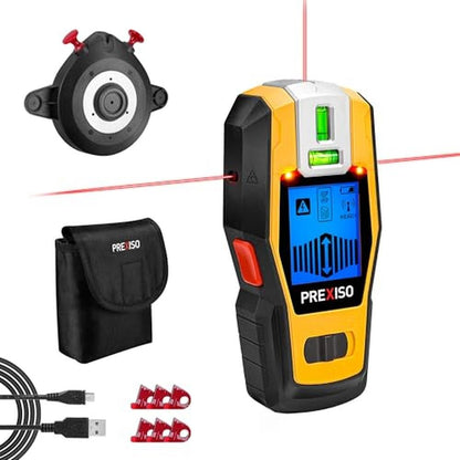 Stud Laser: PREXISO 2-in-1 Stud Finder with Laser Level – Front View