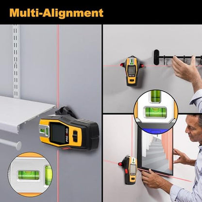Stud Laser: PREXISO 2-in-1 Stud Finder with Laser Level – Close-up Detail