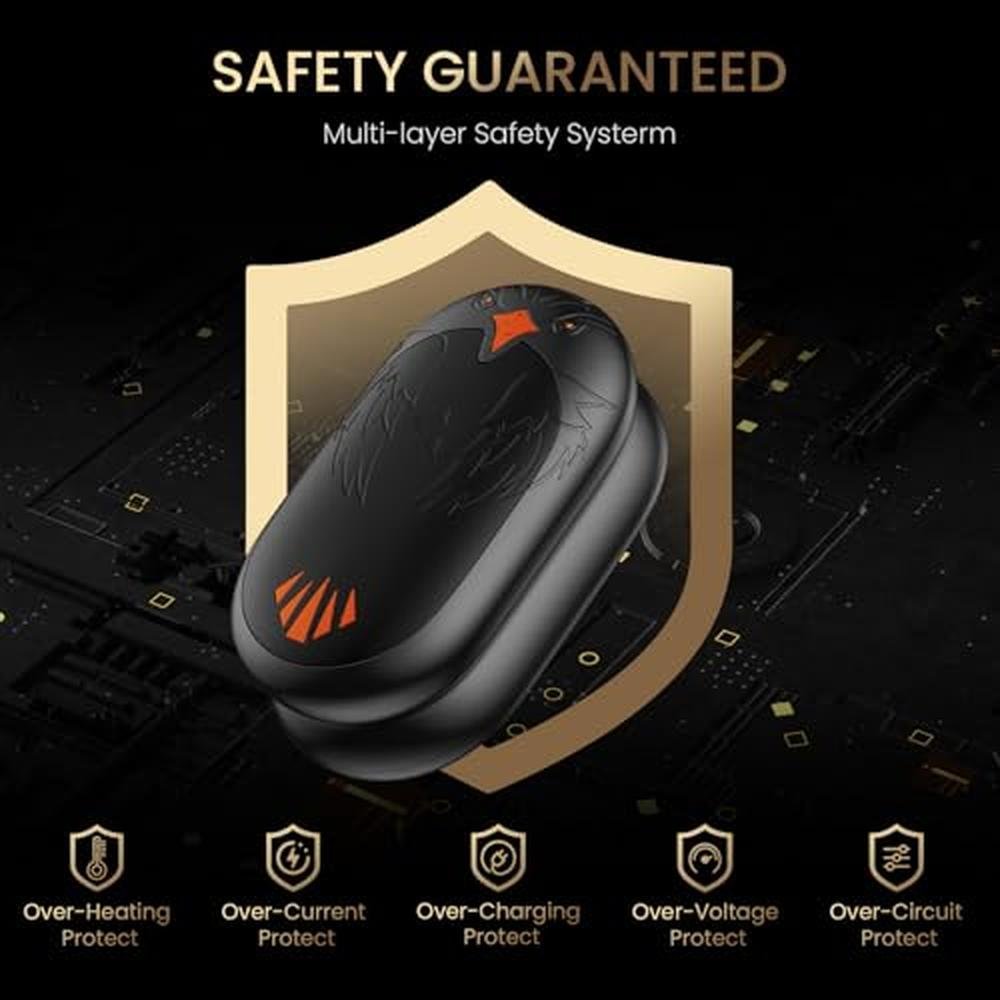 Hand Warmers: Magnetic Rechargeable 2 Pack Electric Hand – In Use