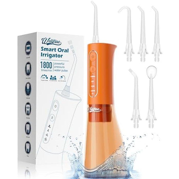 Water Dental Flosser: Portable Cordless 4 Modes Flossers – Front View