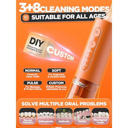 Water Dental Flosser: Portable Cordless 4 Modes Flossers – Close-up Detail