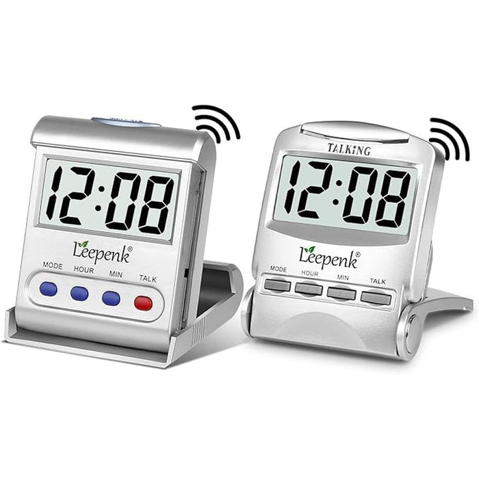 Leapenk Clock: Leapenk 2-Pack Talking Clocks for Blind – Front View