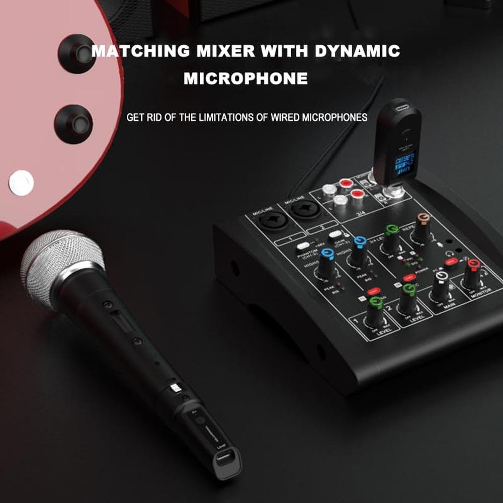 TAVOSOP Upgrade 2.4GHZ Wireless XLR Transmitter and Receiver – In Use