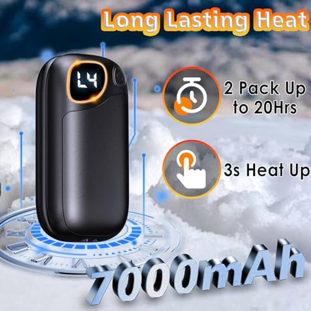 Hand Warmers: Rechargeable Electric Hand Warmers 2-Pack – Close-up Detail