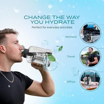Hydrogen Water: Zen Refresh 50 Oz Hydrogen Water Bottle – In Use