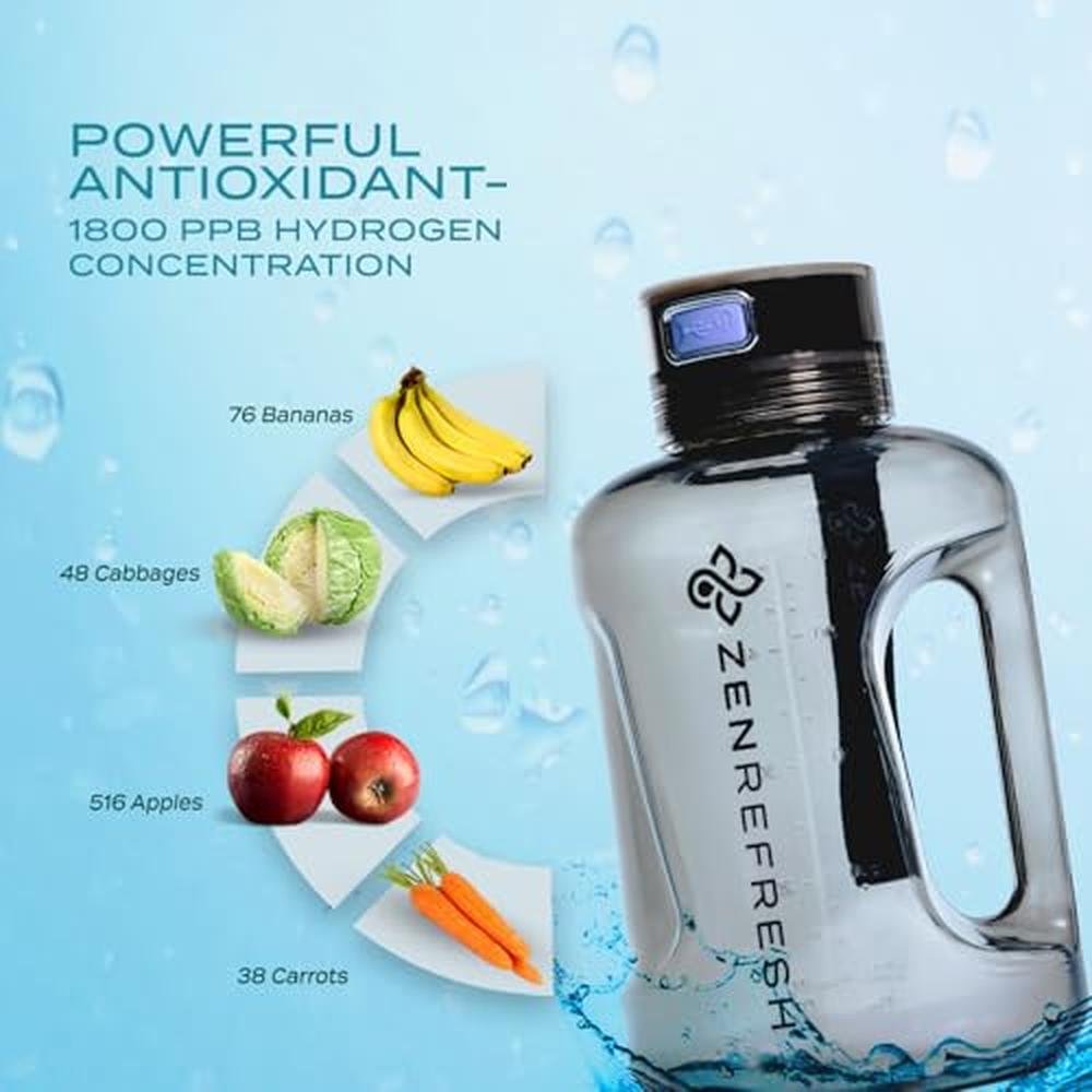 Hydrogen Water: Zen Refresh 50 Oz Hydrogen Water Bottle – Packaging