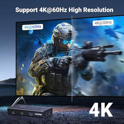 High-Performance 4K@60Hz HDMI KVM Switch for Dual Computer – In Use
