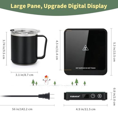 Coffee Warmer: VOBAGA Mug Warmer & Mug Set for Desk – In Use