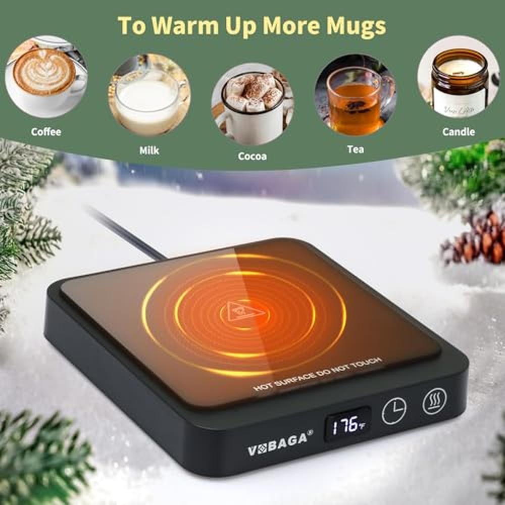Coffee Warmer: VOBAGA Mug Warmer & Mug Set for Desk – Packaging