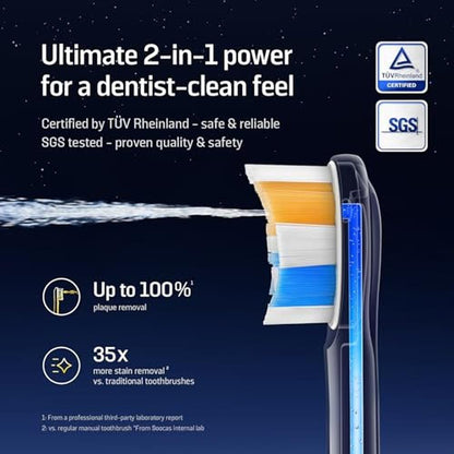 Electric Toothbrush with Water Flosser for Adults – Side View