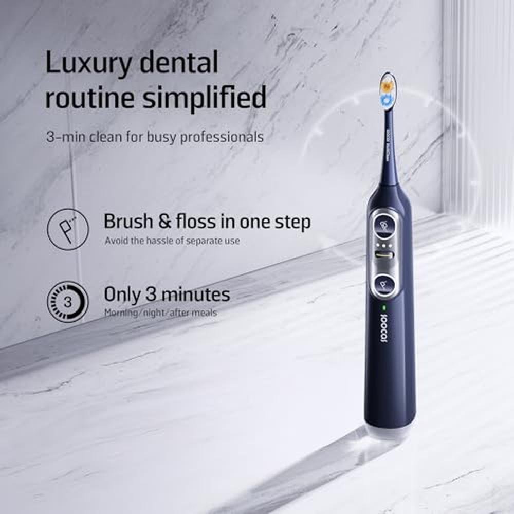 Electric Toothbrush with Water Flosser for Adults – Close-up Detail