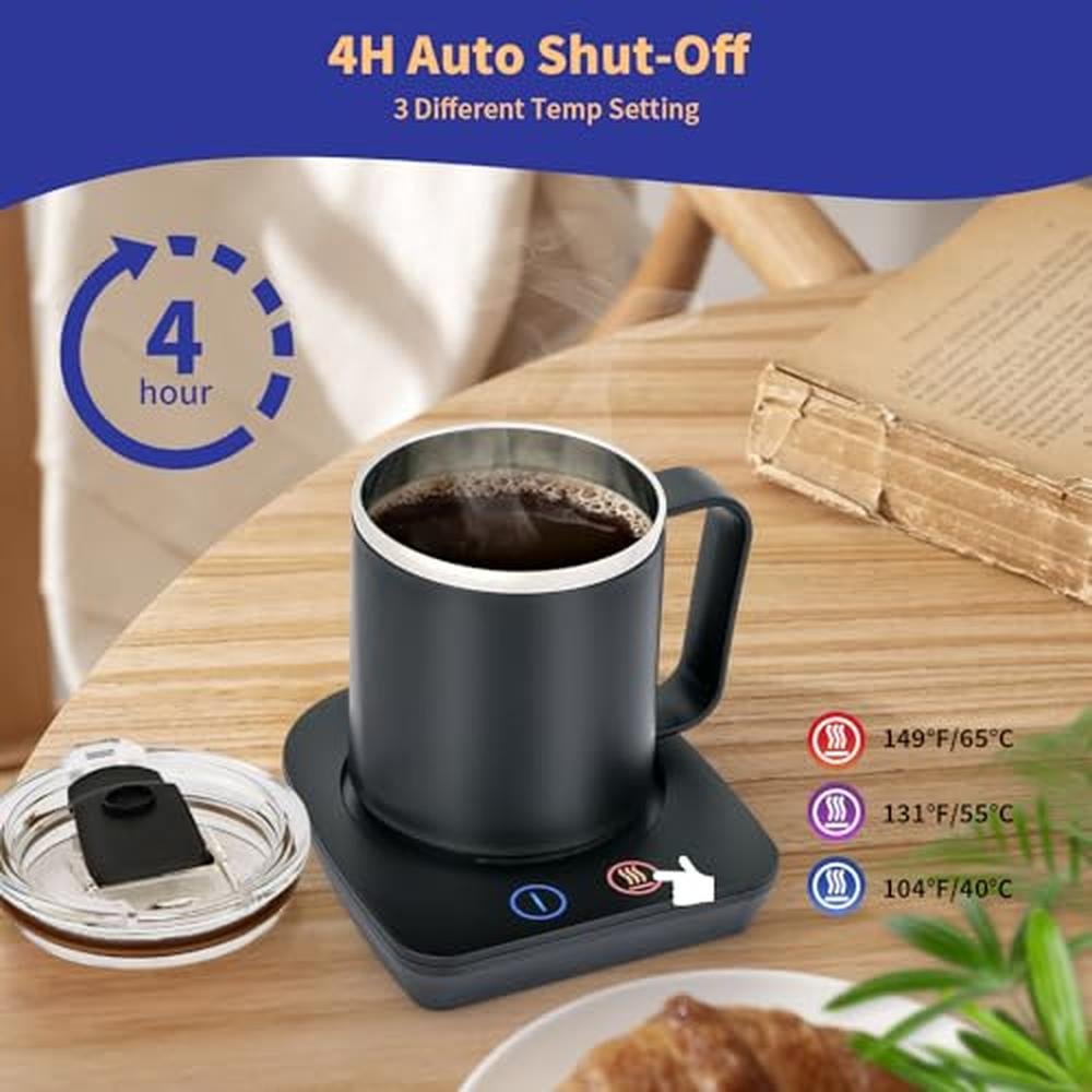 Coffee Warmer: VOBAGA Electric Coffee Cup Warmer with 15oz – Close-up Detail