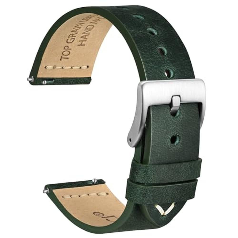 WOCCI 21mm: Old-Fashioned Watch Band for Men – Front View