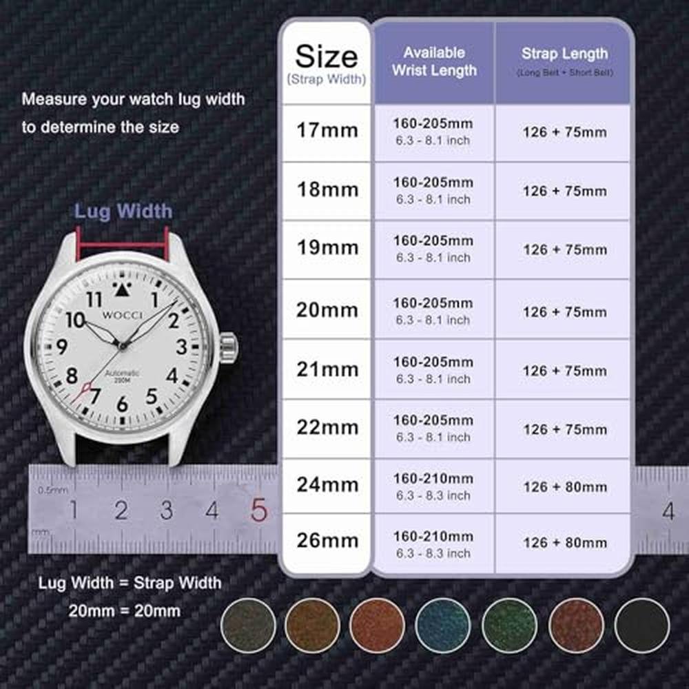 WOCCI 21mm: Old-Fashioned Watch Band for Men – In Use