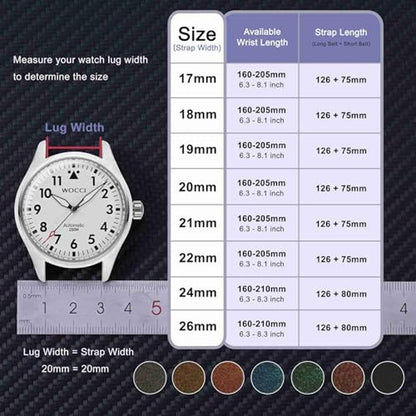 WOCCI 21mm: Old-Fashioned Watch Band for Men – In Use