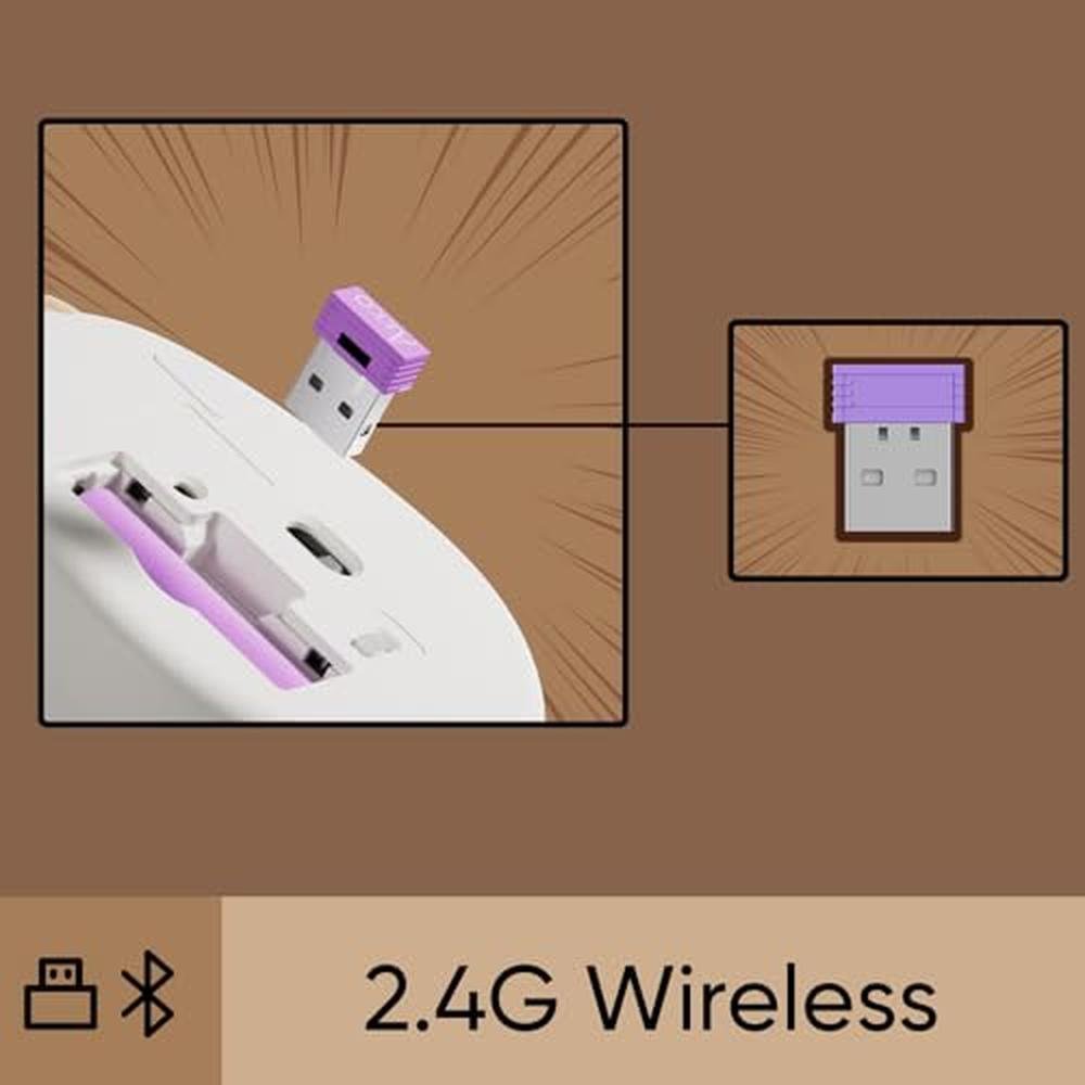 Akko Wireless Gaming Mouse Ragdoll Cat 2.4G GHz with a USB – Close-up Detail