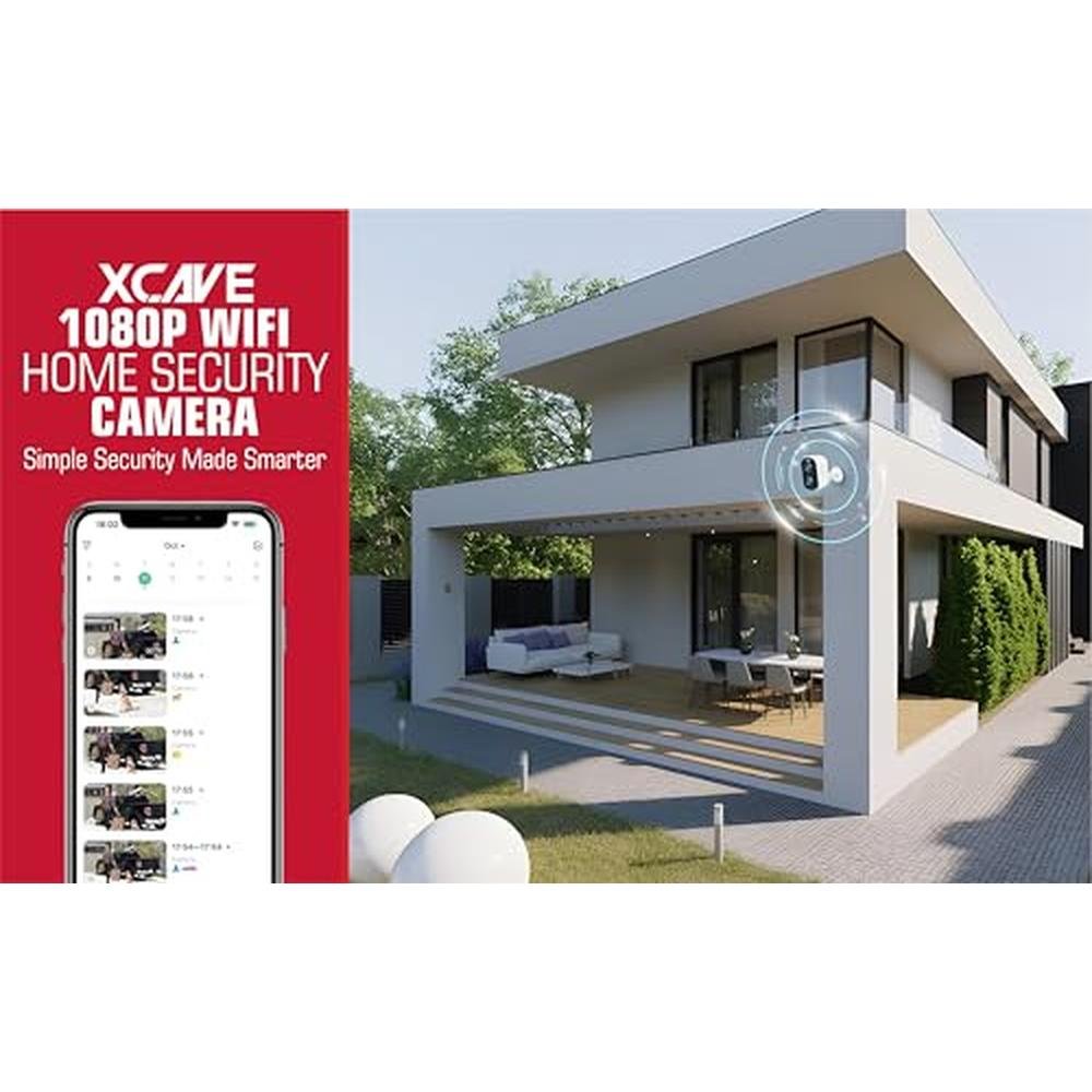 Security Outdoor: XCAVE Wireless Outdoor Security Cameras – Side View
