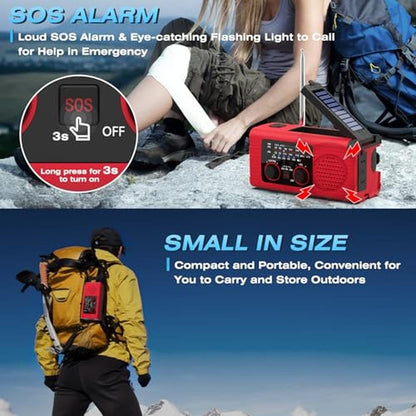 Radio Nitigo: NITIGO Emergency Weather Radio NOAA AM FM WB – Side View