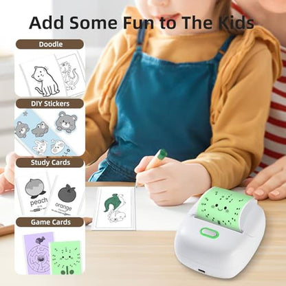 Sticker Printer: ORGSTA S002 Mini Printer Thermal Inkless – Close-up Detail