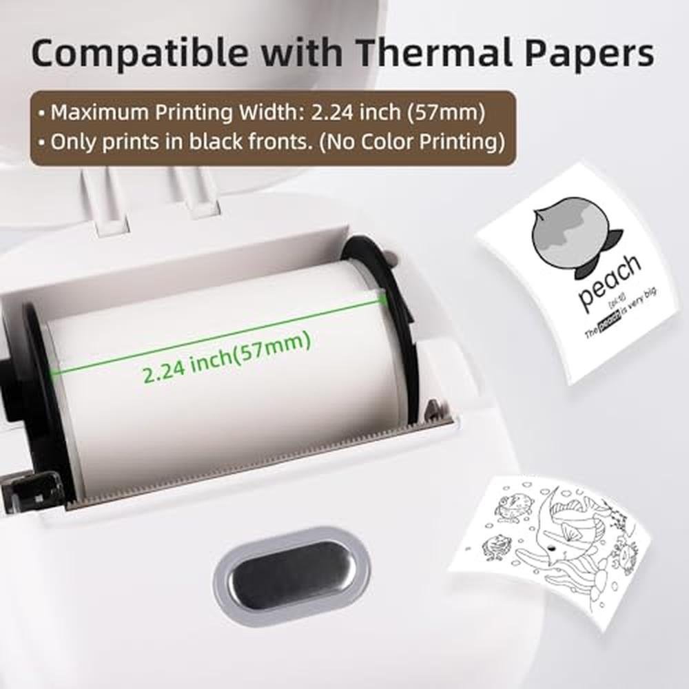 Sticker Printer: ORGSTA S002 Mini Printer Thermal Inkless – In Use