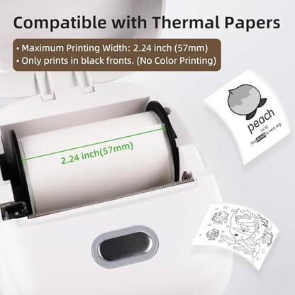 Sticker Printer: ORGSTA S002 Mini Printer Thermal Inkless – In Use