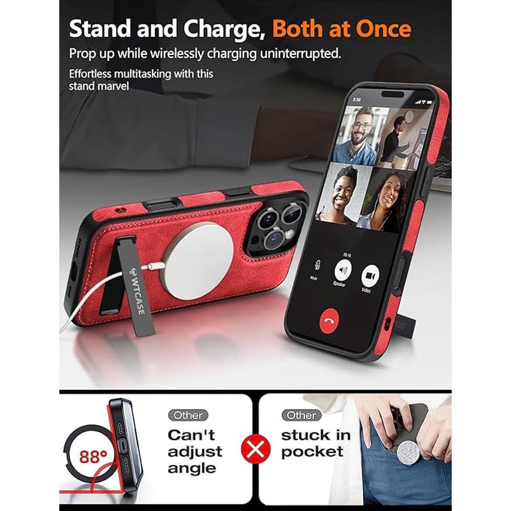 Iphone Compatible: Luxury Leather Case for Iphone 16 Pro Max – Side View