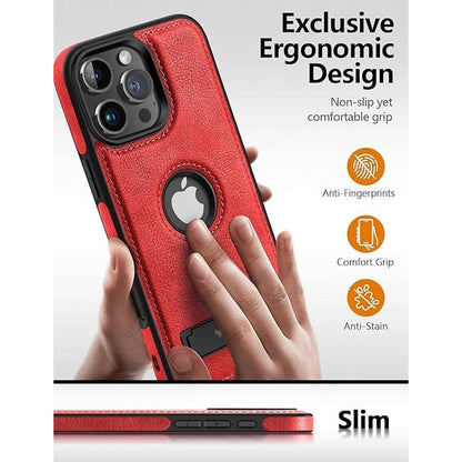 Iphone Compatible: Luxury Leather Case for Iphone 16 Pro Max – In Use
