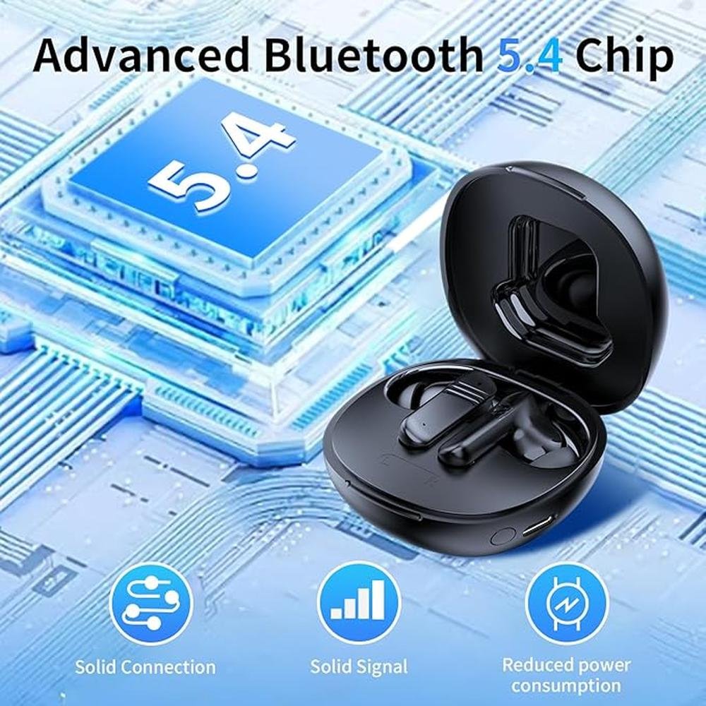 Wireless Earbuds: Touch Screen Bluetooth 5.4 Ear Buds – Close-up Detail