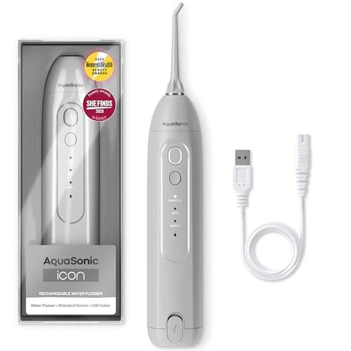 AquaSonic Icon Water Flosser: Cordless Rechargeable Oral – Front View