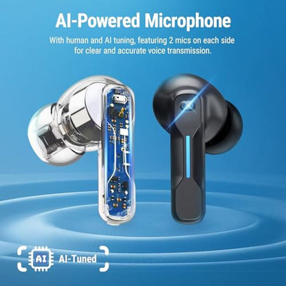 Middle Rabbit SW5 Wireless Gaming Earbuds with Mic – In Use