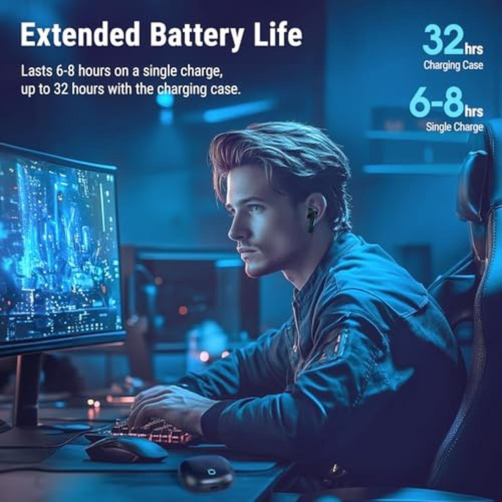 Middle Rabbit SW5 Wireless Gaming Earbuds with Mic – Packaging