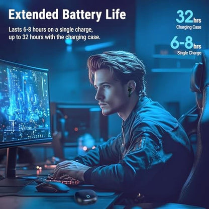Middle Rabbit SW5 Wireless Gaming Earbuds with Mic – Packaging