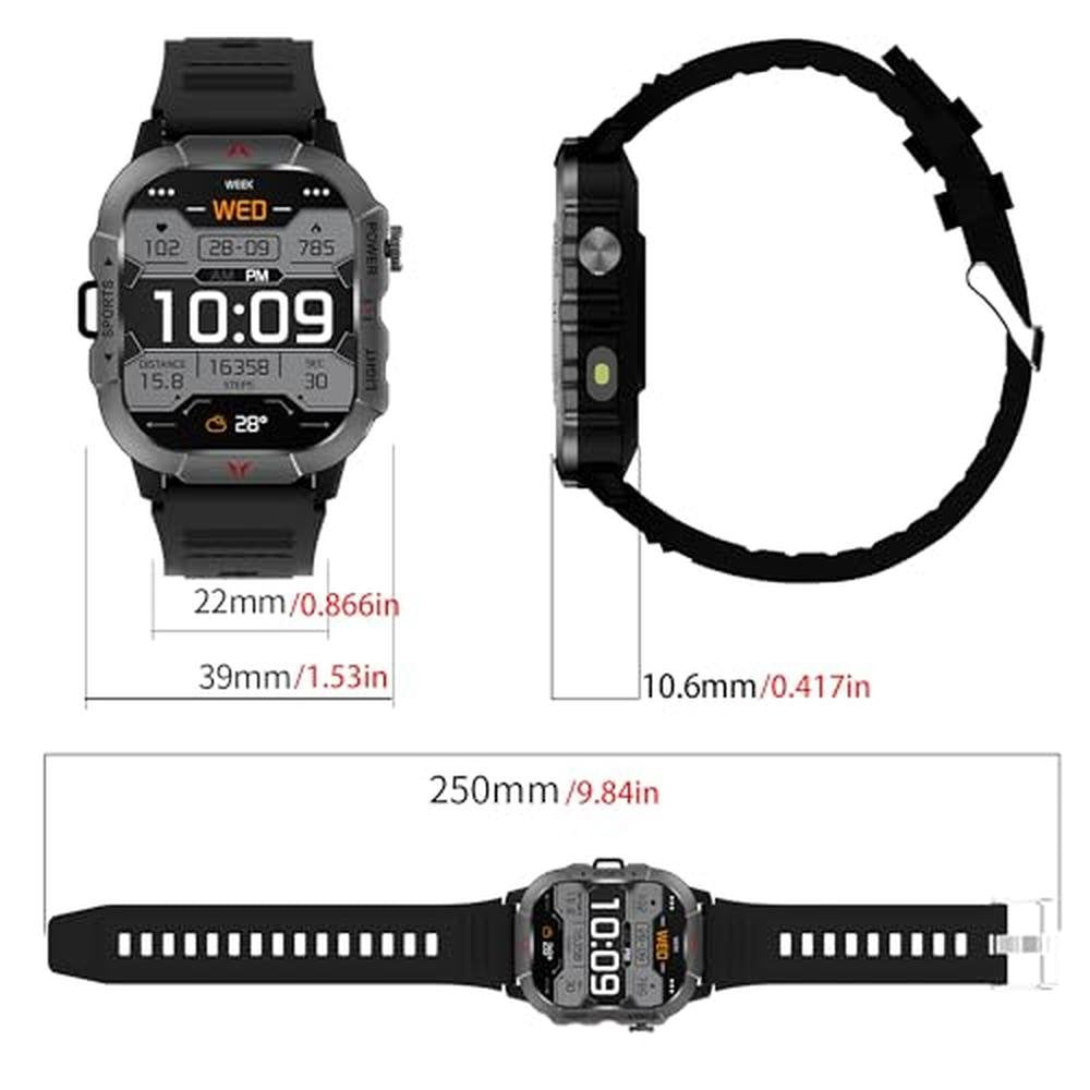 Smartwatch AMOLED: 2.01 AMOLED Smart Watch for Men – Side View